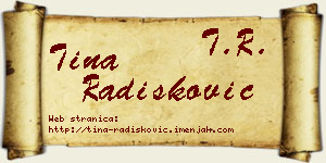 Tina Radišković vizit kartica